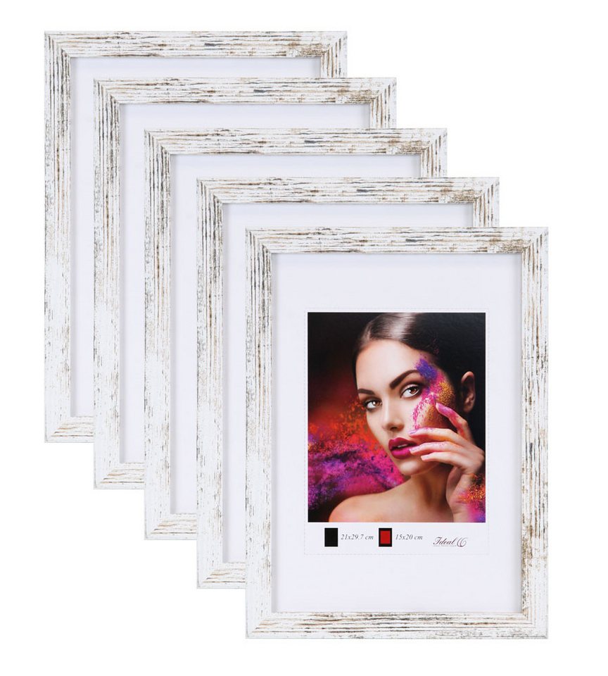 IDEAL TREND Bilderrahmen 2er 3er 5er Set Holz Bilderrahmen Lifestyle Plexi Foto Rahmen Collage von IDEAL TREND