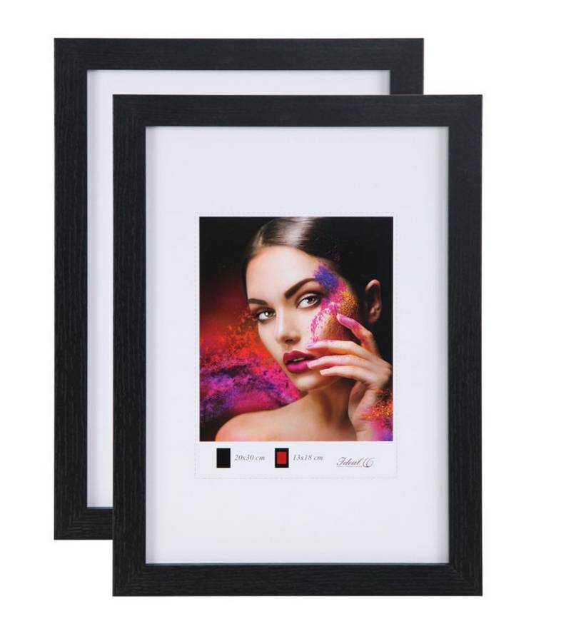 IDEAL TREND Bilderrahmen 2er 3er 5er Set Holz Bilderrahmen Lifestyle Plexi Foto Rahmen Collage von IDEAL TREND