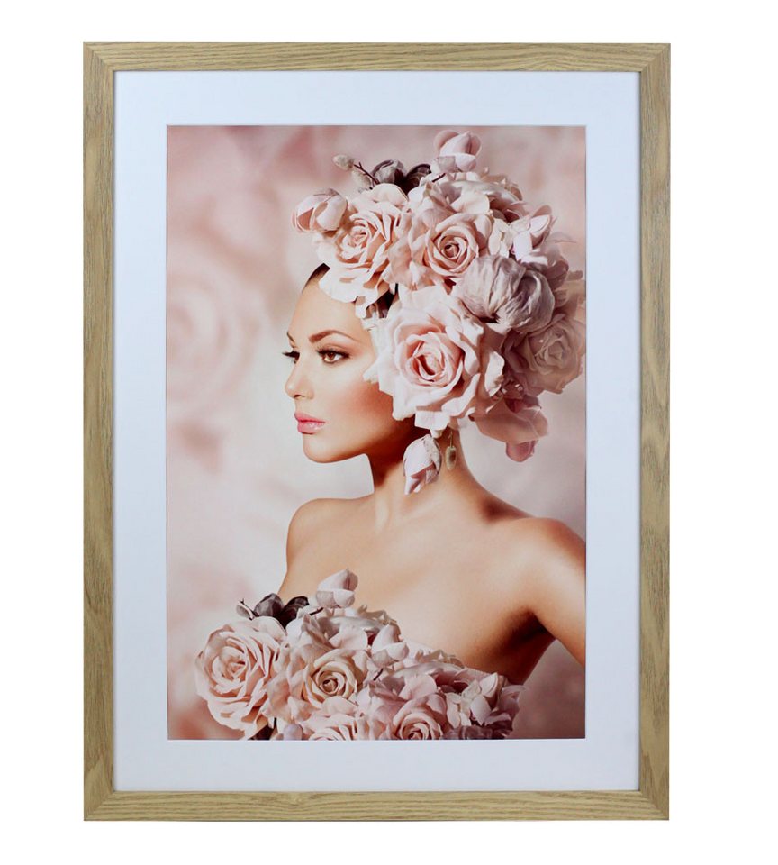 IDEAL TREND Bilderrahmen Bilderrahmen Holz Rahmen Plexi Acryl Collage Wanddeko Poster quadratis, für 1 Bilder (1 St), bruchsicheres Kunststoffglas von IDEAL TREND