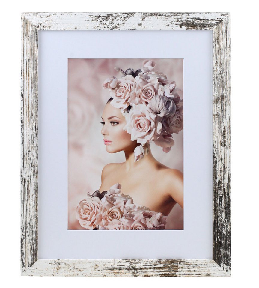 IDEAL TREND Bilderrahmen Bilderrahmen Holz Rahmen Plexi Acryl Collage Wanddeko Poster quadratis, für 1 Bilder (1 St), bruchsicheres Kunststoffglas von IDEAL TREND