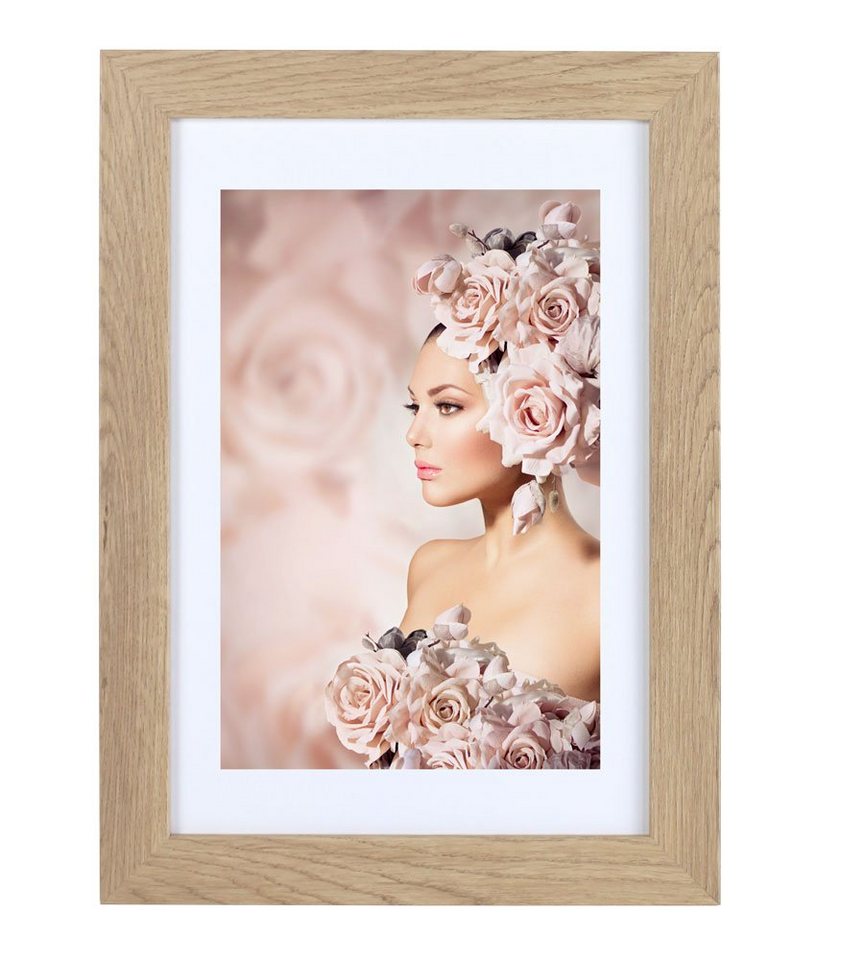 IDEAL TREND Bilderrahmen Bilderrahmen Holz Rahmen Plexi Acryl Collage Wanddeko Poster quadratis, für 1 Bilder (1 St), bruchsicheres Kunststoffglas von IDEAL TREND