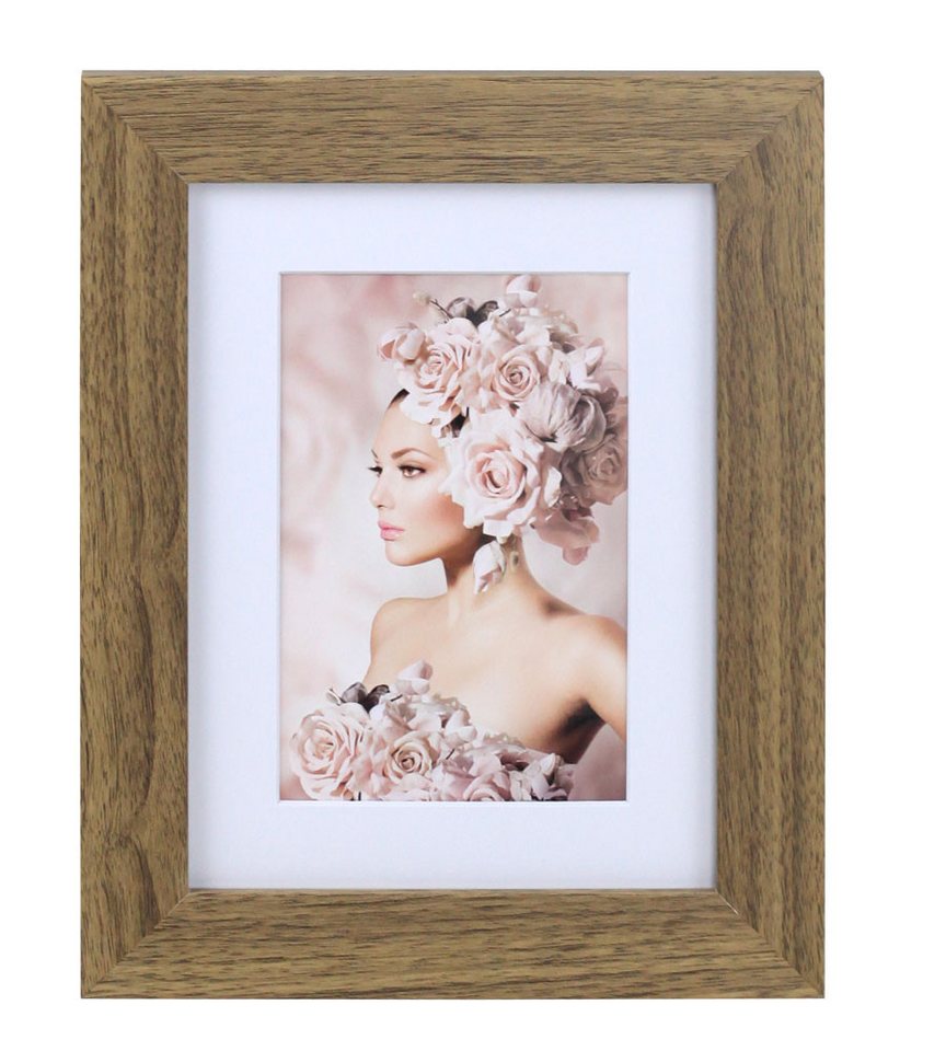 IDEAL TREND Bilderrahmen Bilderrahmen Holz Rahmen Plexi Acryl Collage Wanddeko Poster quadratis, für 1 Bilder (1 St), bruchsicheres Kunststoffglas von IDEAL TREND