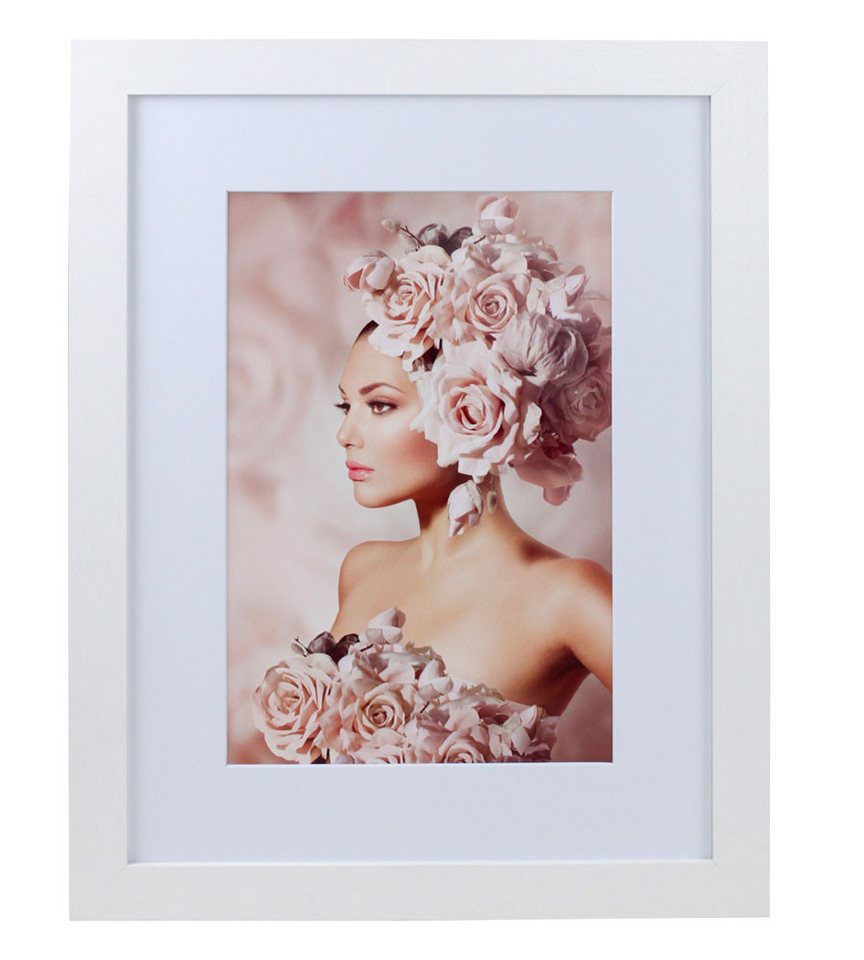 IDEAL TREND Bilderrahmen Bilderrahmen Holz Rahmen Plexi Acryl Collage Wanddeko Poster quadratis, für 1 Bilder (1 St), bruchsicheres Kunststoffglas von IDEAL TREND