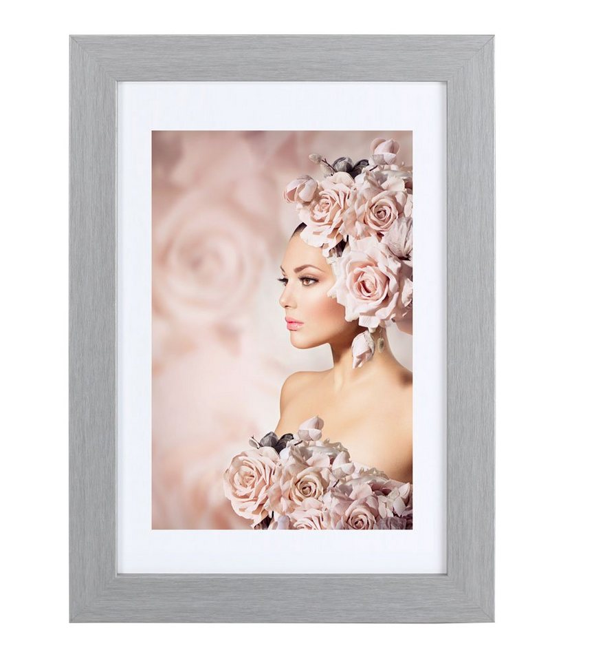 IDEAL TREND Bilderrahmen Bilderrahmen Holz Rahmen Plexi Acryl Collage Wanddeko Poster quadratis, für 1 Bilder (1 St), bruchsicheres Kunststoffglas von IDEAL TREND