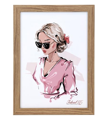 IDEAL TREND Bilderrahmen Hekla Holzrahmen Posterrahmen Picture Frame Collage Poster Foto Rahmen: Farbe: Eiche | Format: 13x18 IDEAL TREND Bilderrahmen Hekla Holzrahmen Posterrahmen Picture Frame Collage Poster Foto Rahmen: Farbe: Eiche | Format: 13x18 von IDEAL TREND