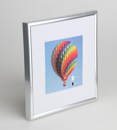 IDEAL TREND Bilderrahmen mit Klarglas quadratisch fotorahmen Kunststoff Posterrahmen Vintage Collage Picture Frame New Lifestyle: Farbe: Silber | Format: 50x50 IDEAL TREND Bilderrahmen mit Klarglas quadratisch fotorahmen Kunststoff Posterrahmen Vintage Collage Picture Frame New Lifestyle: Farbe: Silber | Format: 50x50 von IDEAL TREND