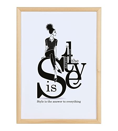 IDEAL TREND EKO Massiv Holz Bilderrahmen Foto Rahmen Holzrahmen Wanddeko Collage Poster S236: Farbe: Natur | Format: 20x20 von IDEAL TREND