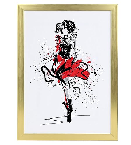 IDEAL TREND FlexiFrame Leichter Blockprofil Kunststoff Bilderrahmen mit Acrylglas Plastikrahmen: Farbe: Gold | Format: 30x40 IDEAL TREND FlexiFrame Leichter Blockprofil Kunststoff Bilderrahmen mit Acrylglas Plastikrahmen: Farbe: Gold | Format: 30x40 von IDEAL TREND