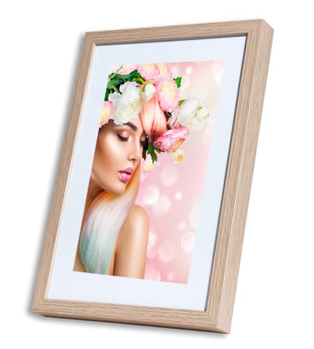 IDEAL TREND KS15 Bilderrahmen Lifestyle Foto Rahmen Collage Wanddeko Poster Holzoptik: Farbe: Natur | Format: 50x70 von IDEAL TREND