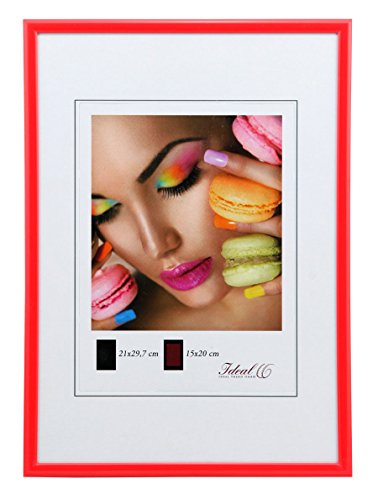 IDEAL TREND Kunststoff Bilderrahmen Glas Modern Wanddeko Collage Poster Bilder Foto Rahmen: Farbe: Rot | Format: 29,7x42 DIN A3 IDEAL TREND Kunststoff Bilderrahmen Glas Modern Wanddeko Collage Poster Bilder Foto Rahmen: Farbe: Rot | Format: 29,7x42 DIN A3 von IDEAL TREND