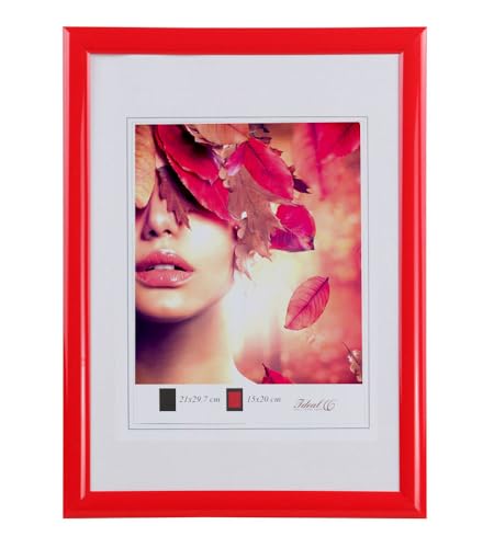 IDEAL TREND Moderner Bilderrahmen mit echtem Glas für wertvolle Erinnerungen Bilder Foto Rahmen mit abgerundetem Profil: Farbe: Rot | Format: 50x50 IDEAL TREND Moderner Bilderrahmen mit echtem Glas für wertvolle Erinnerungen Bilder Foto Rahmen mit abgerundetem Profil: Farbe: Rot | Format: 50x50 von IDEAL TREND
