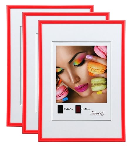 IDEAL TREND New Lifestyle Set Bilderrahmen Wanddeko Collage Poster Rahmen 2er 3er 5er Pack: Farbe: 3er Pack Rot | Format: 30x45 IDEAL TREND New Lifestyle Set Bilderrahmen Wanddeko Collage Poster Rahmen 2er 3er 5er Pack: Farbe: 3er Pack Rot | Format: 30x45 von IDEAL TREND