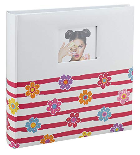 Shining Flowers Fotoalbum in 30x30 cm 100 weiße Seiten Jumbo Buchalbum Fotobuch: Farbe: Rot von IDEAL TREND