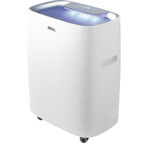 IDEAL (2in1) Luftreiniger und Luftbefeuchter AP35H mit HEPA Filter und Geruchsfilter für saubere und optimal befeuchtete Raumluft bis 45m² gegen Feinstaub, Pollen, Allergene, Bakterien - für zuhause von IDEAL