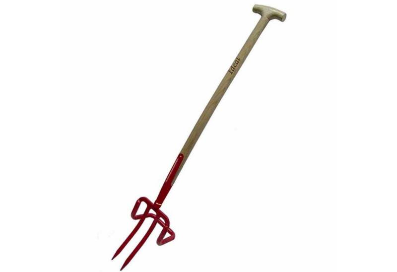 IDEAL Unkrautstecher IDEAL-Unkrautstecher mit Bajonettzinken, 85 cm Eschen-T-Stiel von IDEAL