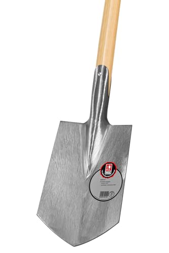 Pionier-Damenspaten | Geestemünder Form | Blatt feinpoliert | ohne Tritt | T-Stiel 85cm | Für die Gartenarbeit in harten und steinigen Böden | Eindringen in Harte oder steinige Böden von IDEAL