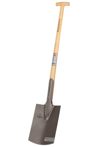 IDEAL-Bauspaten Gärtner Form | für mittelfeste, leicht steinige Böden | gestrahlter Doppelfederspaten, selbstschärfend, ohne Tritt, Eschen-T-Stiel 85 cm IDEAL-Bauspaten Gärtner Form | für mittelfeste, leicht steinige Böden | gestrahlter Doppelfederspaten, selbstschärfend, ohne Tritt, Eschen-T-Stiel 85 cm von IDEAL