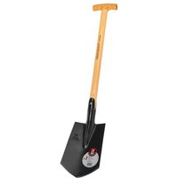 Idealspaten - ideal Kompakt-Spaten Geestemünder Form, Gr. 0, schwarz, Eschen-T-Stiel 60 cm - 15040095 von IDEALSPATEN