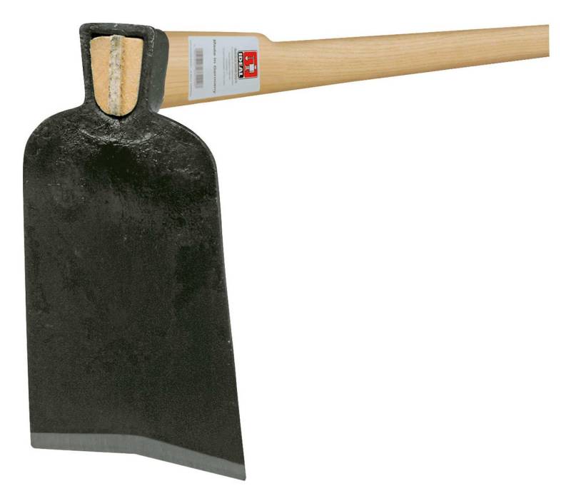 IDEALSPATEN Gartenhacke, Ulmer Hacke geschmiedet mit Eschestiel 1350 mm Größe 0 kantiges Haus von IDEALSPATEN