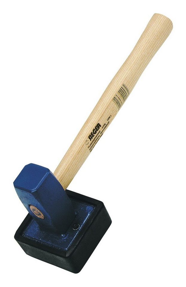 IDEALSPATEN Hammer, Plattenlegehammer 1,5 kg eckig mit Stiel von IDEALSPATEN