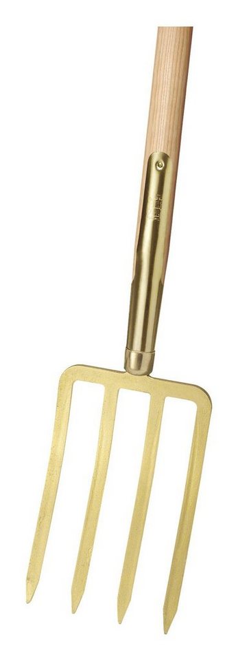 IDEALSPATEN Spatengabel, Mit Stiel gold mit 4 Bajonettzinken von IDEALSPATEN