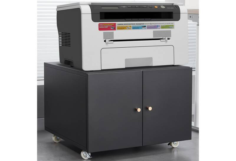 IDEASY Aktenschrank Mobiler Druckertisch: Stauraum, Rollen, verstellbar von IDEASY