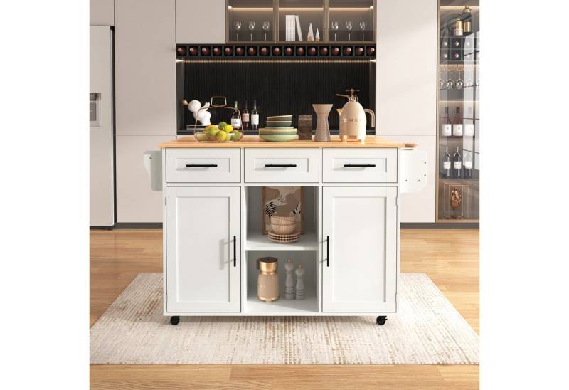 IDEASY Anrichte Esswagen/Anrichte, klappbare Arbeitsplatte, geeignet für Küche (1 St) von IDEASY