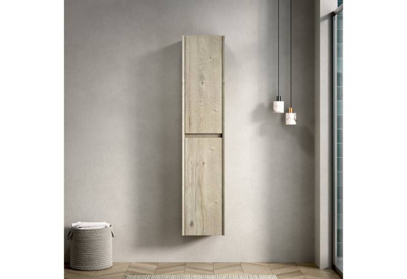 IDEASY Badkommode Badezimmer-Wandschrank schmal 2Türen 4Fächer Espresso IDEASY Badkommode Badezimmer-Wandschrank schmal 2Türen 4Fächer Espresso von IDEASY