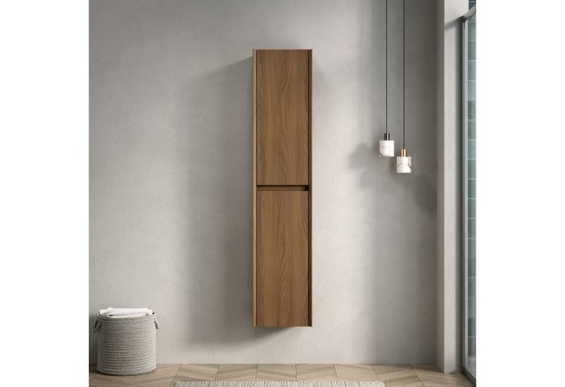 IDEASY Badkommode Badezimmer-Wandschrank schmal 2Türen 4Fächer Espresso IDEASY Badkommode Badezimmer-Wandschrank schmal 2Türen 4Fächer Espresso von IDEASY