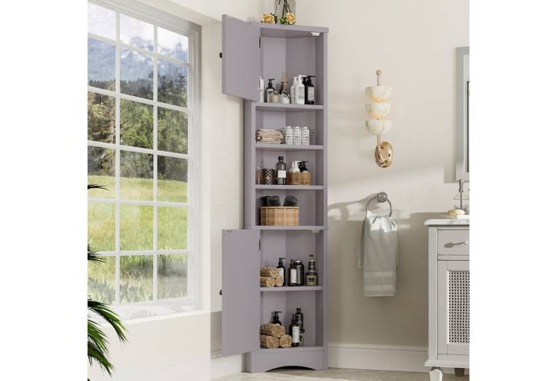 IDEASY Badkommode Dreieck-Badschrank weiß Doppeltüren feuchtbeständig von IDEASY