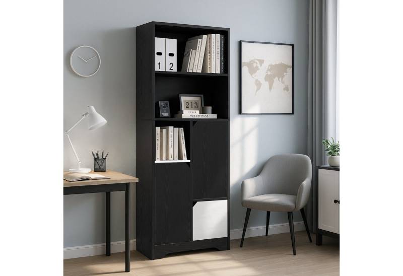 IDEASY Bücherregal Modern Multifunktionsschrank mit Schubladen&Türen s/w IDEASY Bücherregal Modern Multifunktionsschrank mit Schubladen&Türen s/w von IDEASY