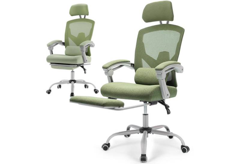 IDEASY Bürostuhl Ergonomischer Bürostuhl aus Netzstoff mit Rückenlehne und Armlehnen (Ein unterstützender Stuhl), Drehbare Rückenlehne mit Belüftung und Höhenverstellung von IDEASY