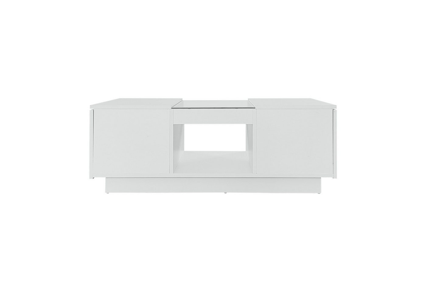 IDEASY Couchtisch Weißer Couchtisch 100x50x35,5 cm – mit Glasverkleidung, LED-Beleuchtung, App-Steuerung, 2 Schubladen und 1 offenes Fach IDEASY Couchtisch Weißer Couchtisch 100x50x35,5 cm – mit Glasverkleidung, LED-Beleuchtung, App-Steuerung, 2 Schubladen und 1 offenes Fach von IDEASY