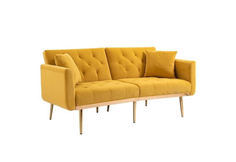 IDEASY Ecksofa Doppelsofa mit verstellbarer Rückenlehne, Schlafsofa für kleine Räume, Metallfüßen, Rückenlehne mit Knöpfen, Tragfähigkeit 250 kg IDEASY Ecksofa Doppelsofa mit verstellbarer Rückenlehne, Schlafsofa für kleine Räume, Metallfüßen, Rückenlehne mit Knöpfen, Tragfähigkeit 250 kg von IDEASY