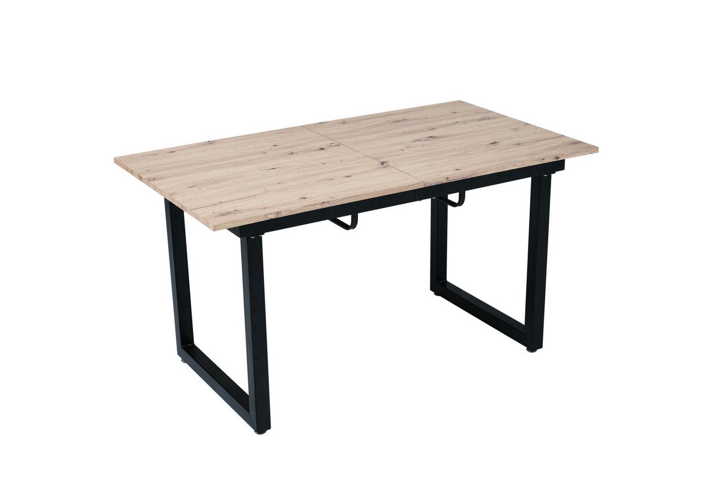 IDEASY Esstisch Erweiterbarer Esstisch Industriestil - Moderner Tisch aus Eisen & MDF (Längenverstellbar (140-180 cm), Stahlrohrrahmen), MDF-Platte, einfache Montage in 20 Minuten von IDEASY