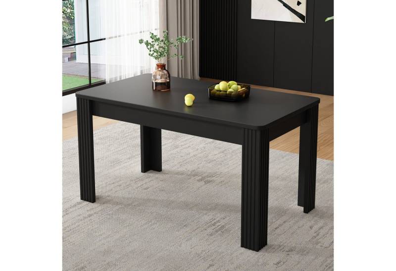 IDEASY Esstisch Moderner Eichenholz-Esstisch 4-beinig Rechteck Betonoptik IDEASY Esstisch Moderner Eichenholz-Esstisch 4-beinig Rechteck Betonoptik von IDEASY