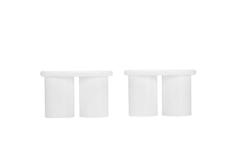 IDEASY Hocker Unregelmäßige Bank mit 2 Hockern als Couchtisch 16x42x24,5cm (Platzsparendes Format für kleine Räume), Moderne Designbank mit 2 Hockern, als Couchtisch oder Sitzmöbel von IDEASY