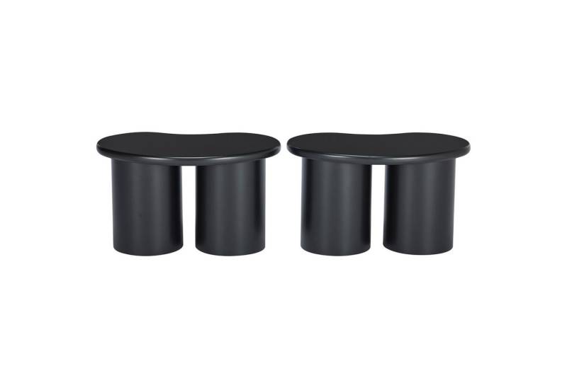 IDEASY Hocker Unregelmäßige Bank mit 2 Hockern als Couchtisch 16x42x24,5cm (Platzsparendes Format für kleine Räume), Moderne Designbank mit 2 Hockern, als Couchtisch oder Sitzmöbel von IDEASY