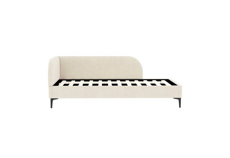IDEASY Schlafsofa Polsterbett 90*200 Multifunktionsbett mit Lattenrost, Geschwungenes Kopfteil von IDEASY