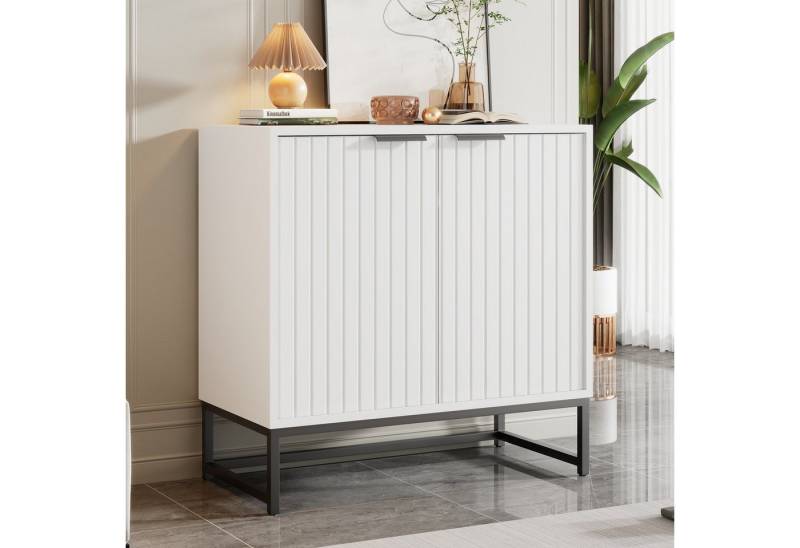 IDEASY Sideboard Sideboard 2-türig mit Metallgriffen & Beinen, 80x40x80 cm IDEASY Sideboard Sideboard 2-türig mit Metallgriffen & Beinen, 80x40x80 cm von IDEASY