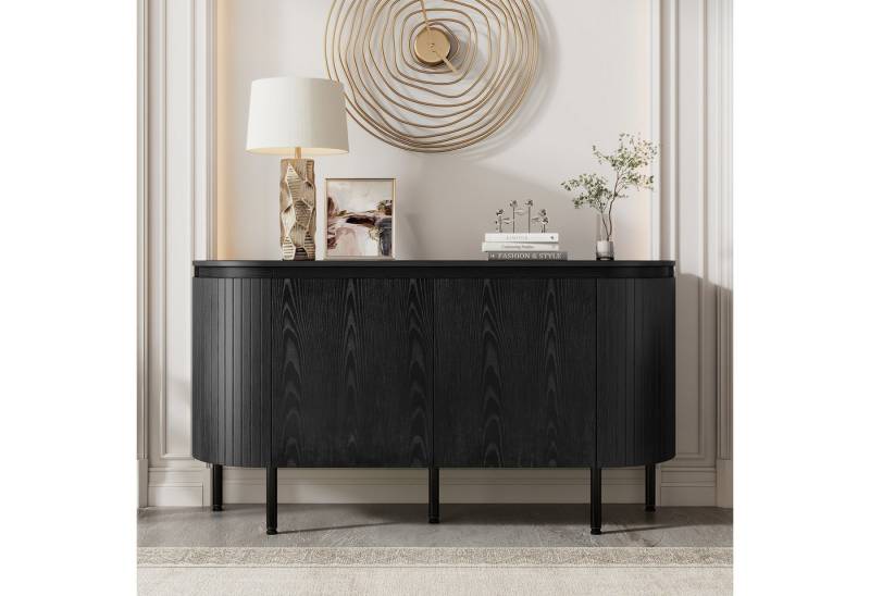 IDEASY Sideboard Sideboard mit verstellbaren Regalen & Metallbeinen IDEASY Sideboard Sideboard mit verstellbaren Regalen & Metallbeinen von IDEASY