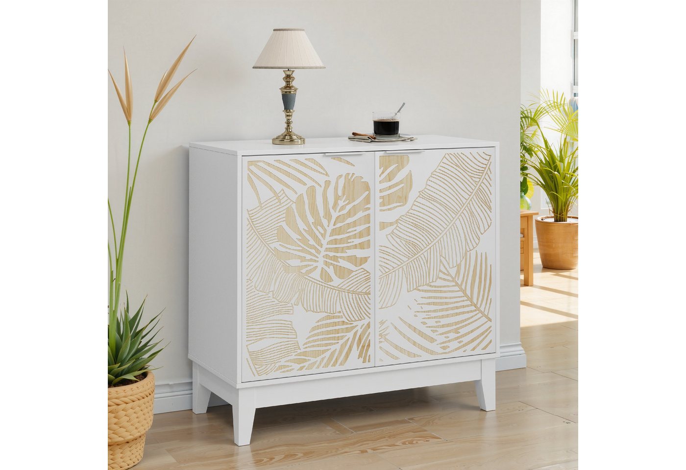 IDEASY Sideboard Vintage-Buffetschrank 80cm, 2 Türen & verstellbar IDEASY Sideboard Vintage-Buffetschrank 80cm, 2 Türen & verstellbar von IDEASY