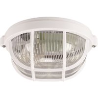 Hermetische Deckenleuchte SALTO PRO 10 E27 IP65 weiß von IDEUS