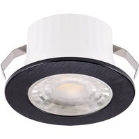 Runde LED-Strahler-Deckenleuchte FIN LED C 3W schwarz NW Runde LED-Strahler-Deckenleuchte FIN LED C 3W schwarz NW von IDEUS