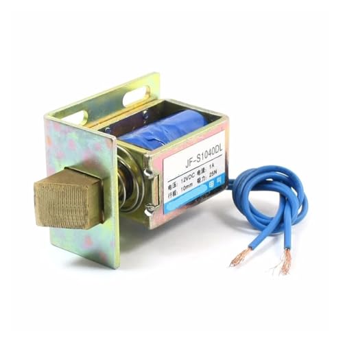 Door Lock Solenoid Electromagnet 12V DC 1A 10mm Stroke 25N Force Open Frame Type IDGTTLDF von IDGTTLDF
