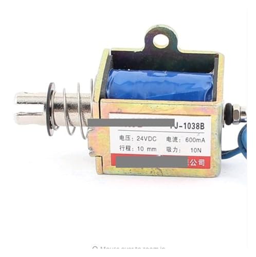 FJ-1038 Push Pull Type DIY DC Electromagnet Magnet Solenoid 10mm 10N DC 24V 0.6A IDGTTLDF von IDGTTLDF