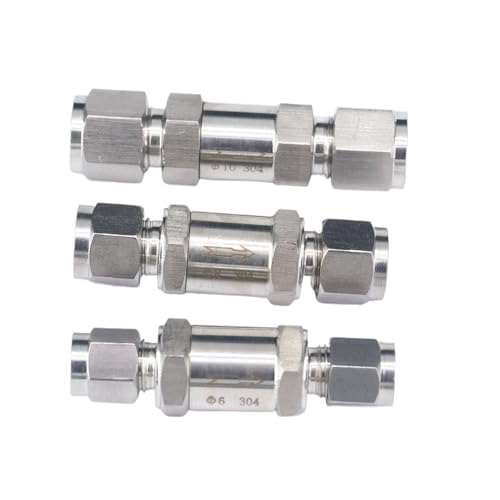 IDGTTLDF 1pc 14mm 304 Stainless Steel One Way Check Valve Non-Return Compression Valve von IDGTTLDF
