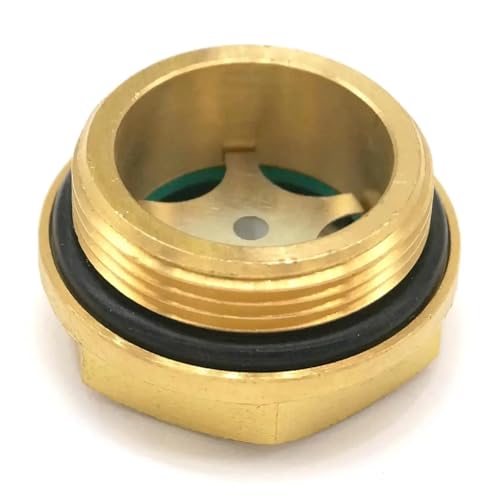 IDGTTLDF M30x1.5mm Metric Male Brass Oil Level Sight Glass Window Hex Head for Air Compressor Gearbox IDGTTLDF M30x1.5mm Metric Male Brass Oil Level Sight Glass Window Hex Head for Air Compressor Gearbox von IDGTTLDF