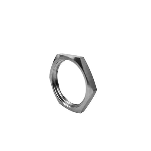 M8 M10 M11 M12 M14 M15 M16 M18 M19 M20 M22 M24 M25 M26 M27 M28 M30 304 Stainless Steel Hex Lock Nut Pipe Fitting Adapter Joint IDGTTLDF(M15x1 5PCS) von IDGTTLDF