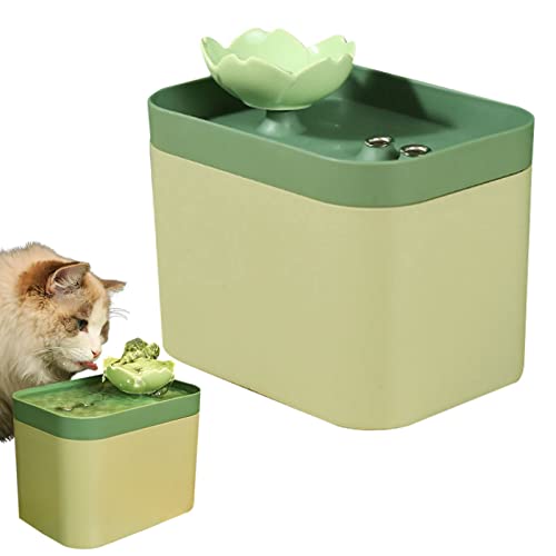 IDIDOS Katzenwasserbrunnen, Keramikwasserbrunnen für Katzen im Inneren, Haustierwasserspender mit hoher Kapazität und Filter, extrem leise Wasserfütterungsversorgung für Katzen und Hunde von IDIDOS